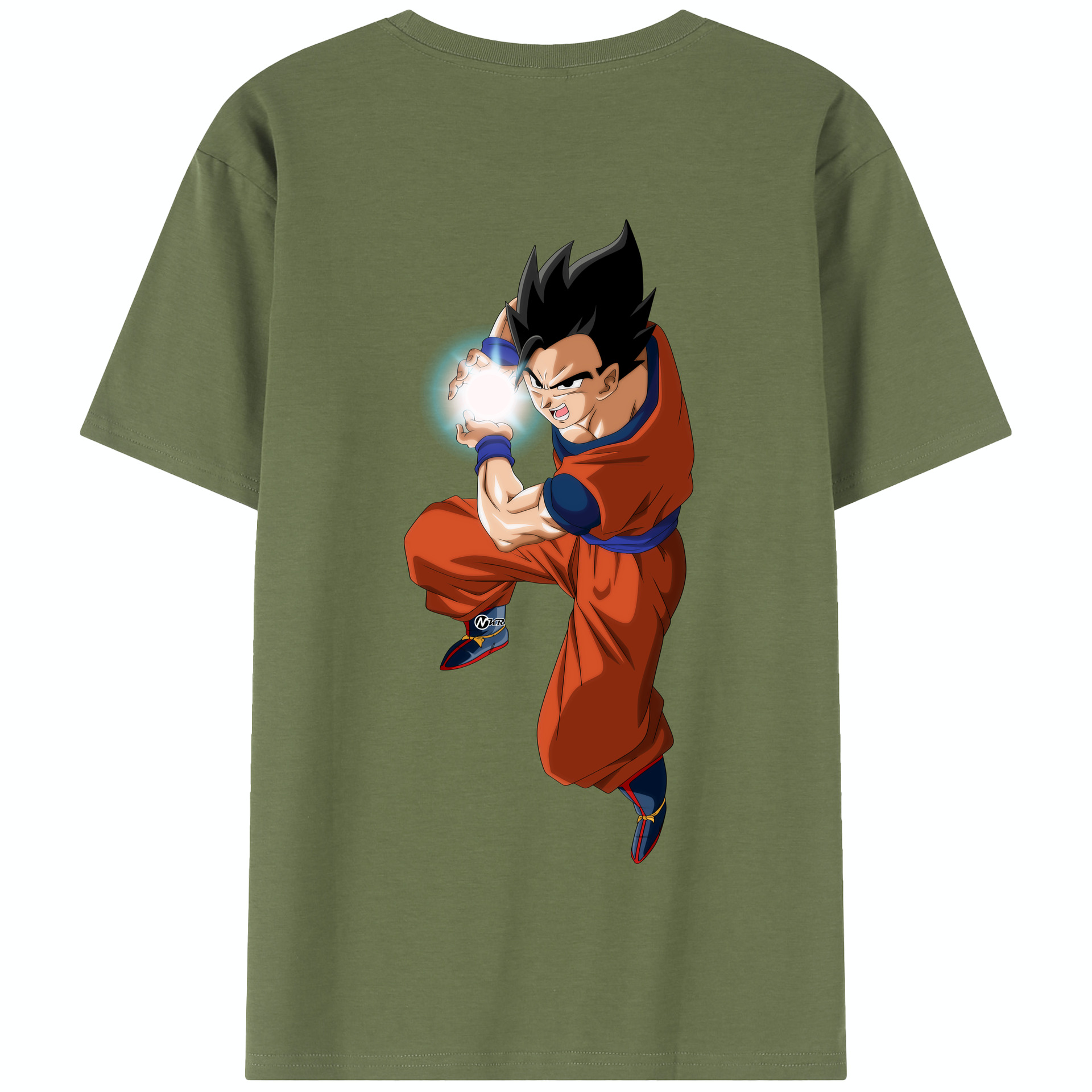 （画像用） ドラゴンボール 孫 悟飯（そんごはん）DRAGON BALL Son Gohan 綿100％半袖Tシャツ（背面プリント）
